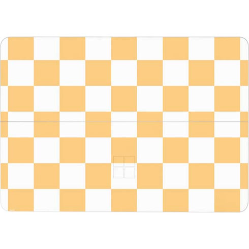 Yellow and White Checkerboard Surface Laptop Studio Skin